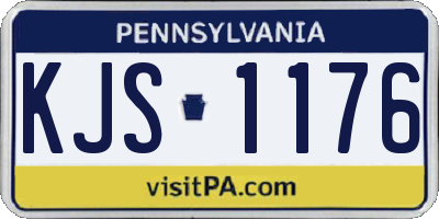 PA license plate KJS1176