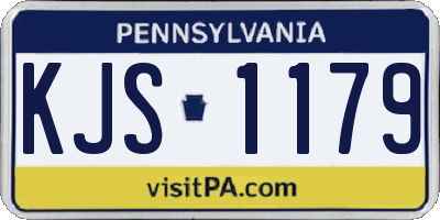 PA license plate KJS1179