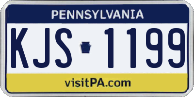 PA license plate KJS1199