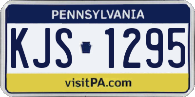 PA license plate KJS1295