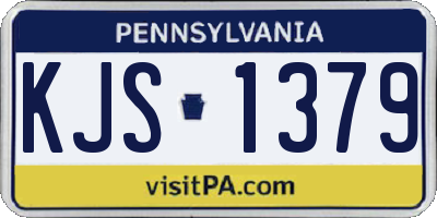 PA license plate KJS1379