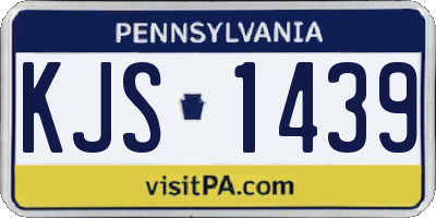 PA license plate KJS1439