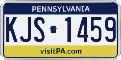 PA license plate KJS1459
