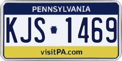 PA license plate KJS1469