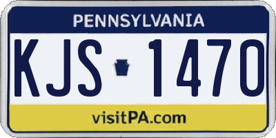 PA license plate KJS1470