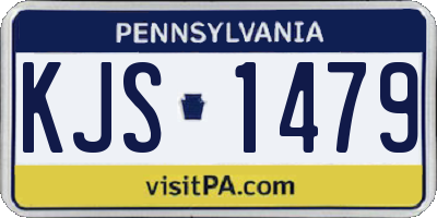 PA license plate KJS1479