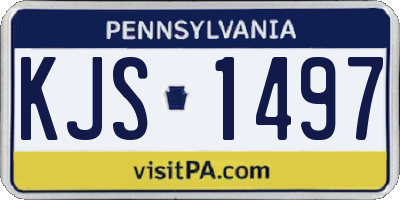 PA license plate KJS1497