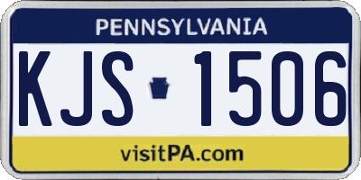 PA license plate KJS1506