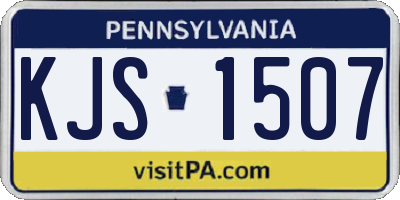 PA license plate KJS1507