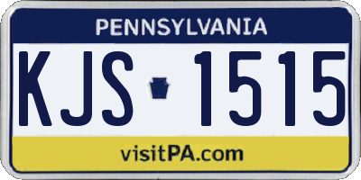 PA license plate KJS1515