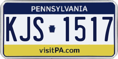 PA license plate KJS1517