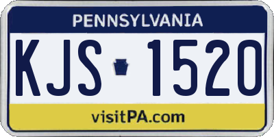 PA license plate KJS1520