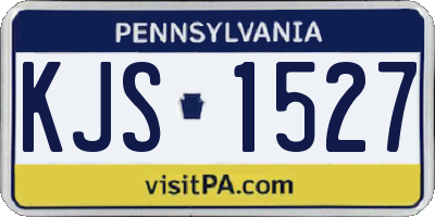 PA license plate KJS1527