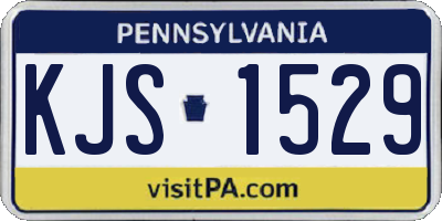 PA license plate KJS1529