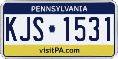 PA license plate KJS1531