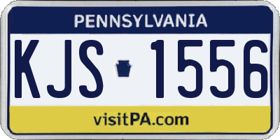 PA license plate KJS1556