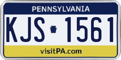 PA license plate KJS1561