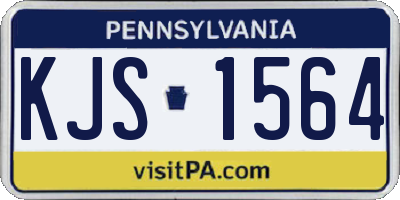 PA license plate KJS1564