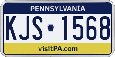 PA license plate KJS1568