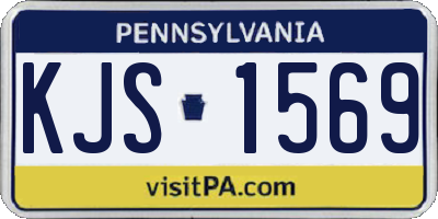 PA license plate KJS1569