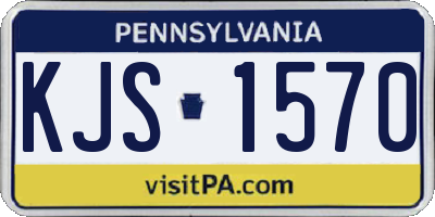 PA license plate KJS1570