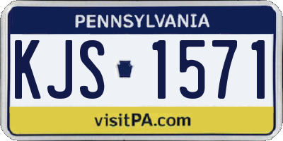 PA license plate KJS1571