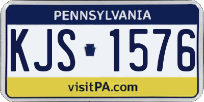 PA license plate KJS1576
