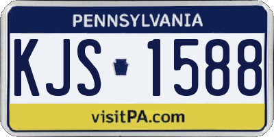 PA license plate KJS1588