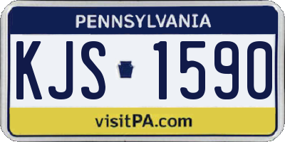 PA license plate KJS1590