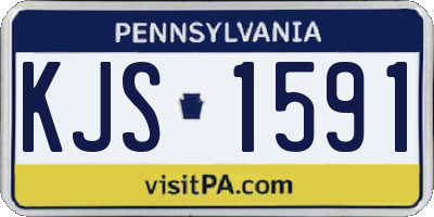 PA license plate KJS1591