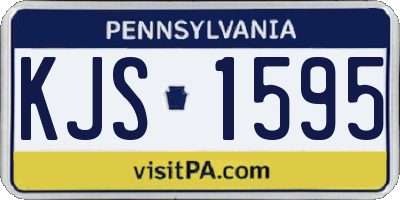 PA license plate KJS1595
