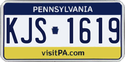 PA license plate KJS1619