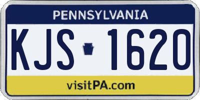 PA license plate KJS1620