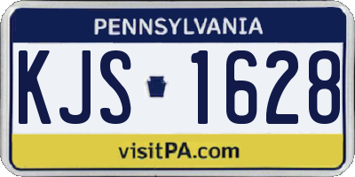 PA license plate KJS1628