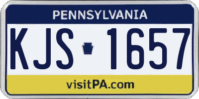 PA license plate KJS1657