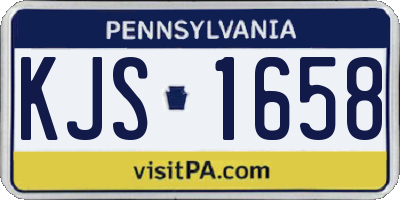 PA license plate KJS1658