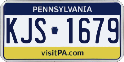 PA license plate KJS1679