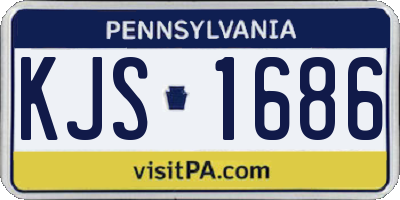 PA license plate KJS1686