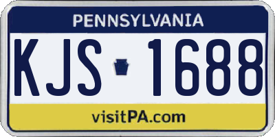PA license plate KJS1688
