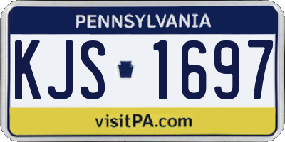 PA license plate KJS1697