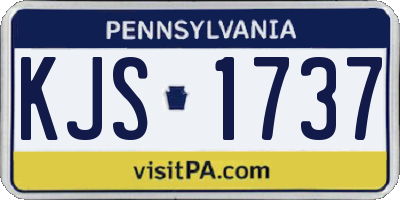 PA license plate KJS1737