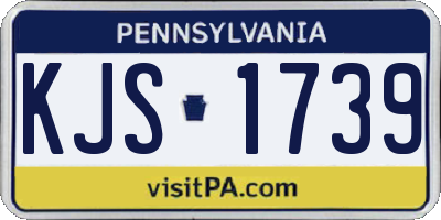PA license plate KJS1739