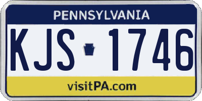PA license plate KJS1746