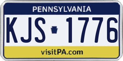 PA license plate KJS1776