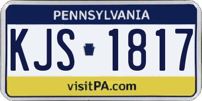 PA license plate KJS1817
