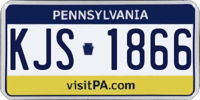 PA license plate KJS1866