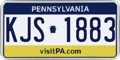 PA license plate KJS1883