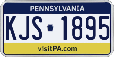 PA license plate KJS1895