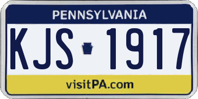 PA license plate KJS1917