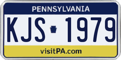 PA license plate KJS1979